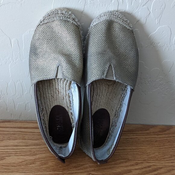 Michael by Michael Kors Espadrille Flats with Leather Trim - Picture 5 of 7